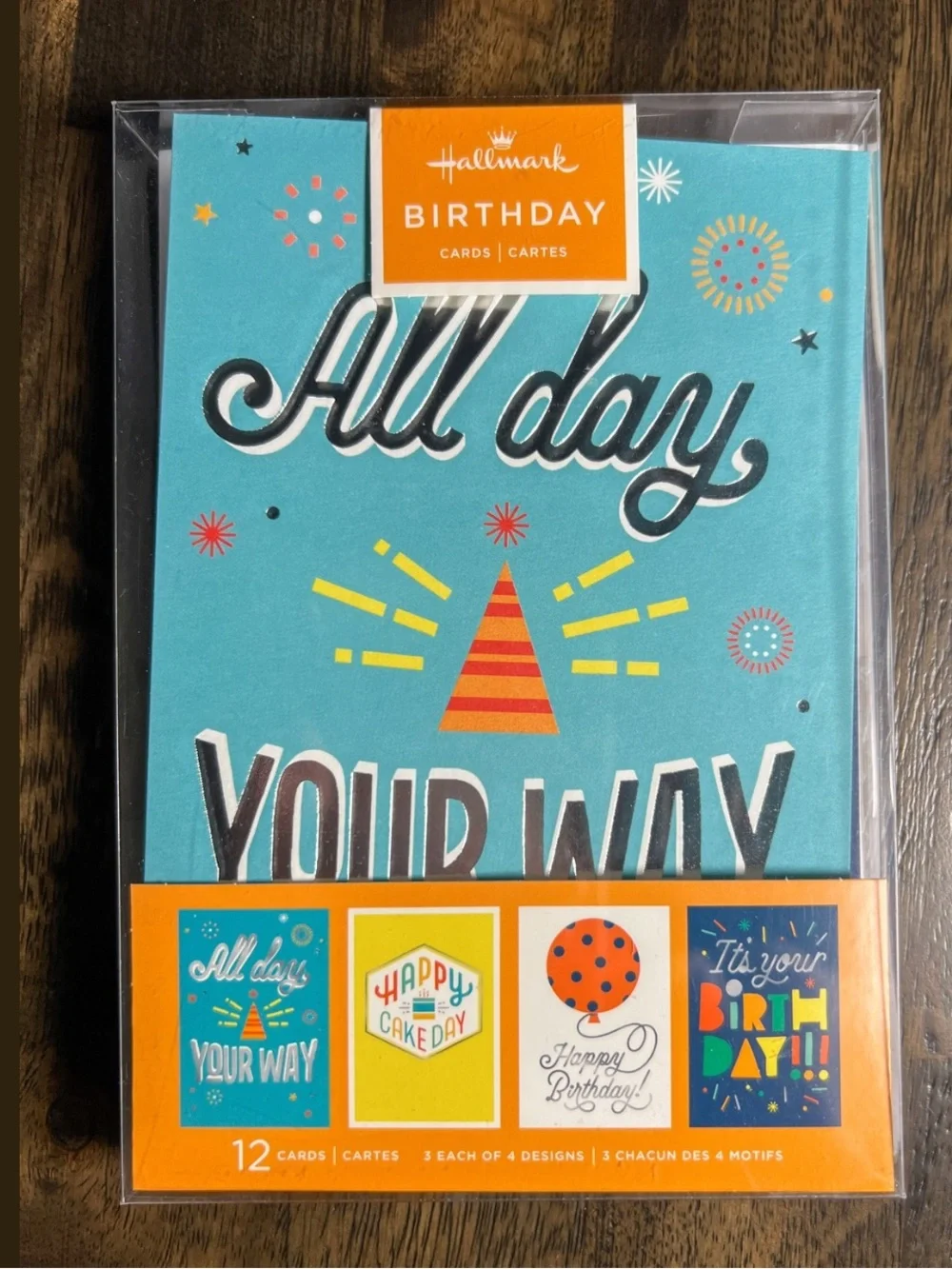 Hallmark Birthday Cards 12 Pack Assorted Designs Envelopes New Sealed